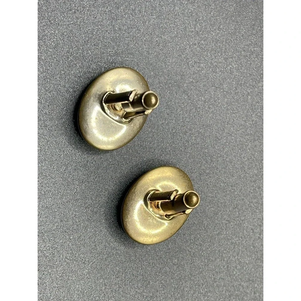 Vintage Painted Horse Head Tie Clip & Cuff Links